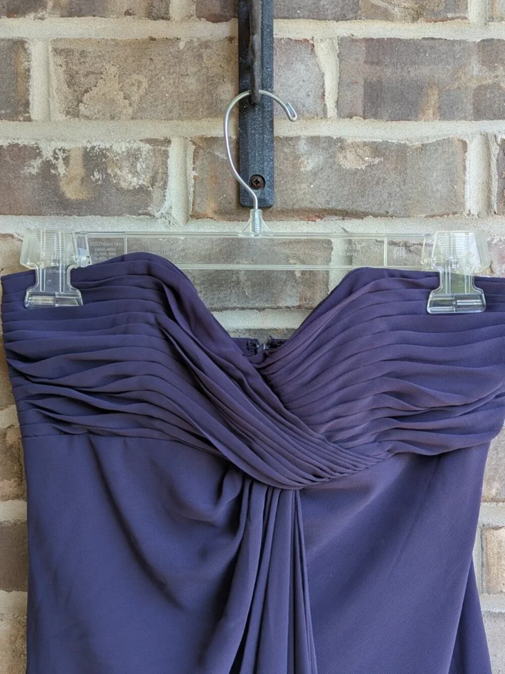 David's Bridal strapless cocktail dress, size 2